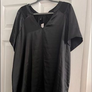 Lane Bryant Black Silky Feel Top Size 26 -Brand New with tags
